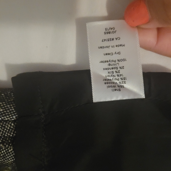 Talbots charcoal skirt sz 10 - Picture 5 of 5
